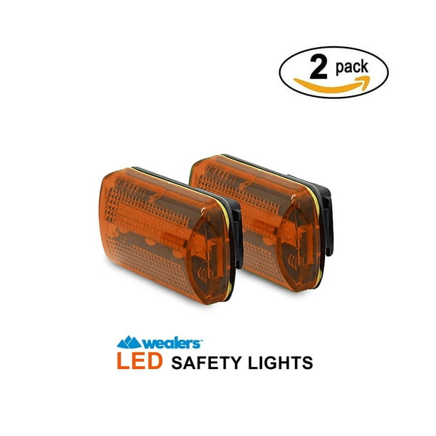 Personal Flashing Safety Light with Belt Clip Set of 2 Water Resistant Personal Flashing Safety Light with Belt Clip Set of 2 Water Resistant